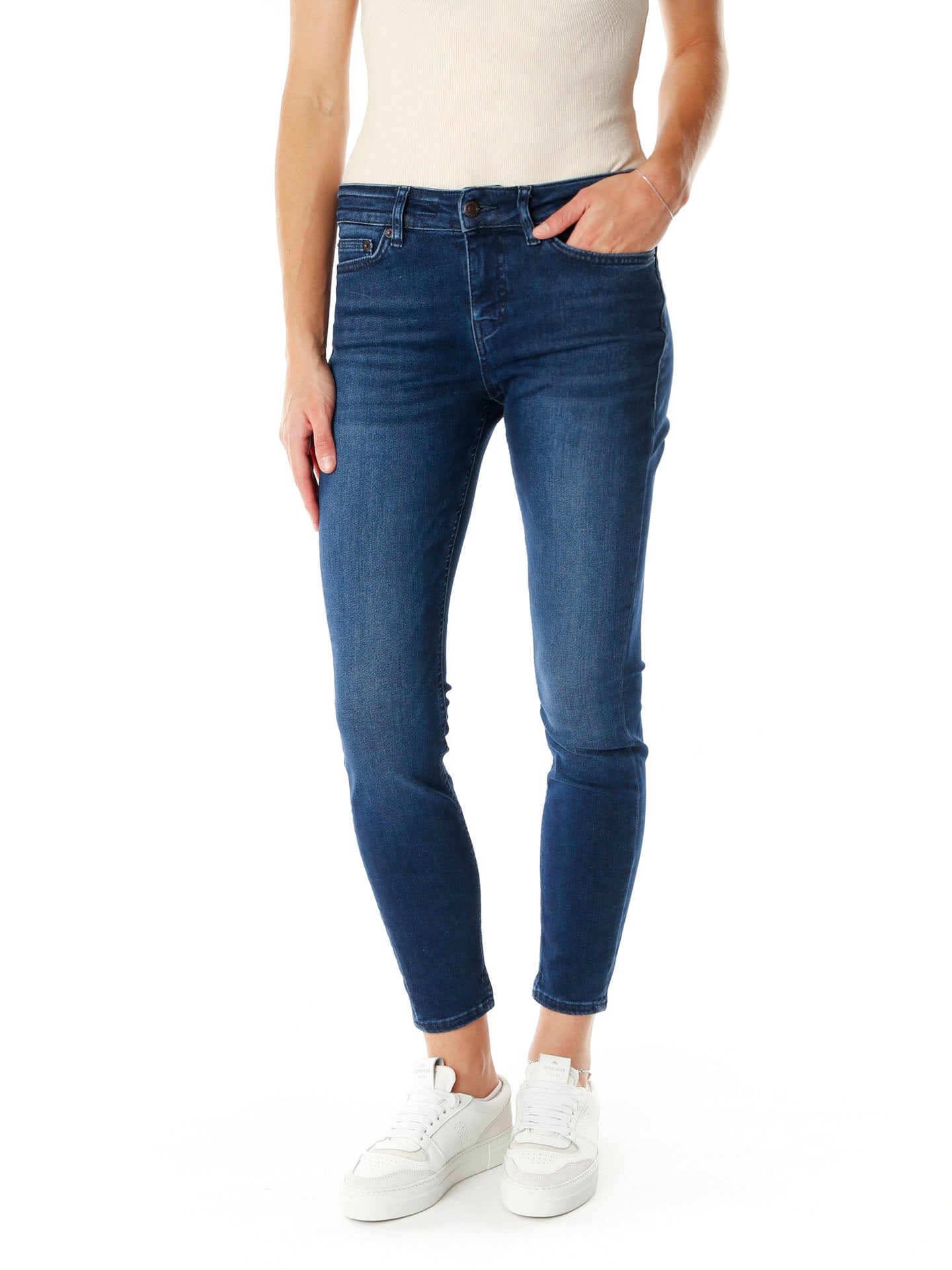 Drykorn Need Skinny Fit Mid Waist Jeans