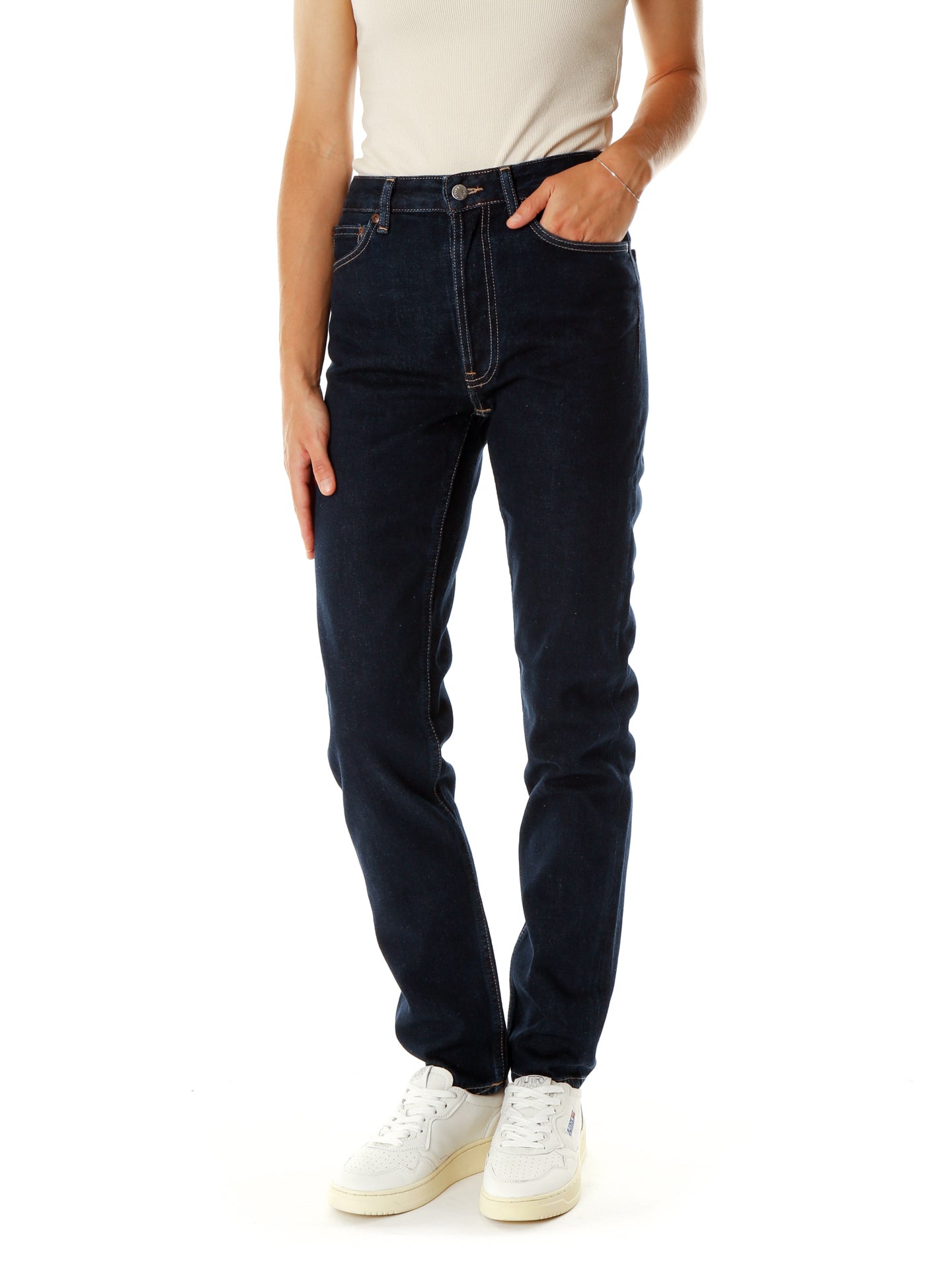 Nudie Jeans Breezy Britt Tapered Fit High Waist Jeans