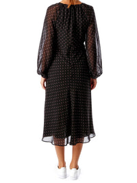 Grathered Detail Kleid