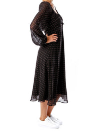 Grathered Detail Kleid