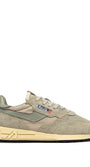 SNEAKERS REELWIND AUS NYLON UND WILDLEDER IN SPONGE UND SEA GRASS