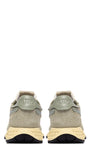 SNEAKERS REELWIND AUS NYLON UND WILDLEDER IN SPONGE UND SEA GRASS