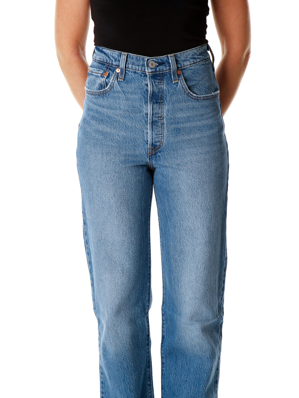 Ribcage Straight Fit High Waist Jeans