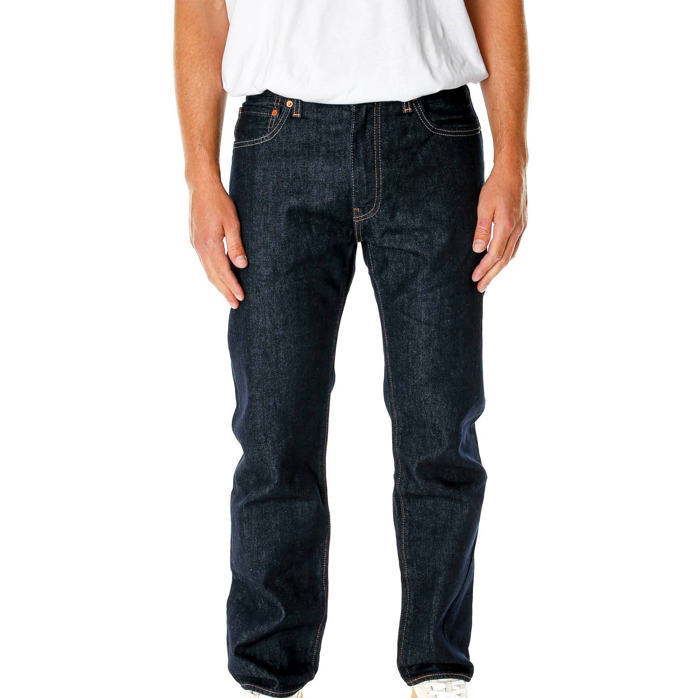 555™ Relaxed Straight Fit Mid Waist Jeans