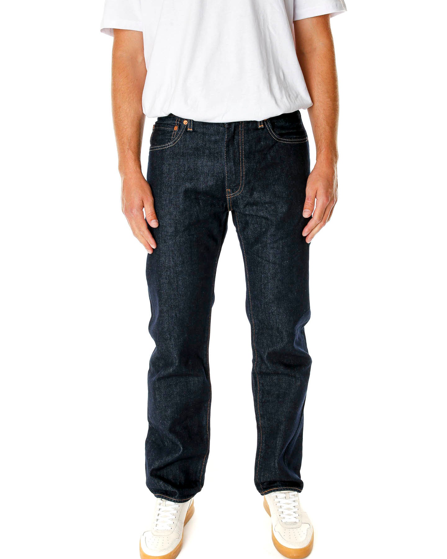 555™ Relaxed Straight Fit Mid Waist Jeans