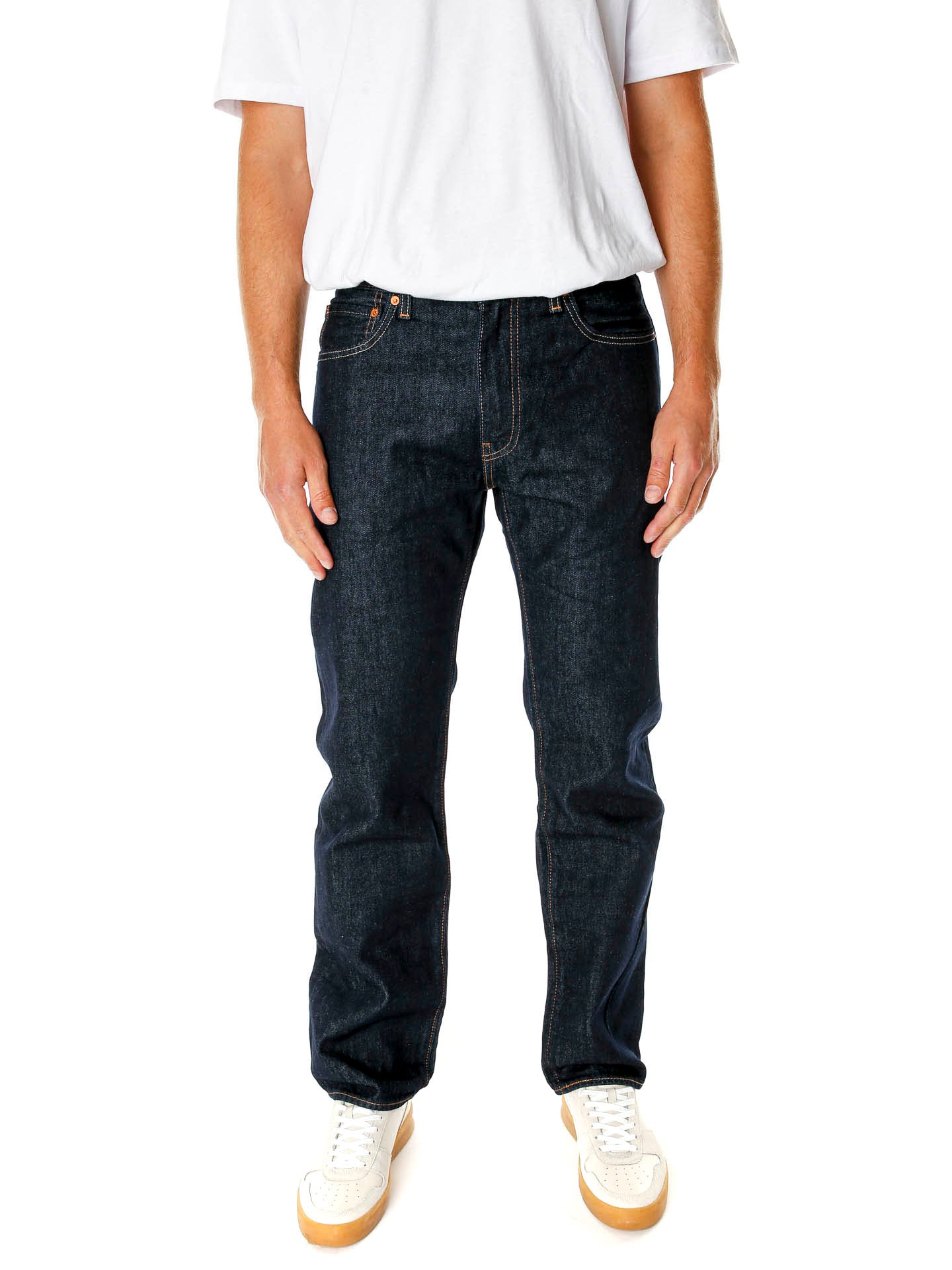 555™ Relaxed Straight Fit Mid Waist Jeans