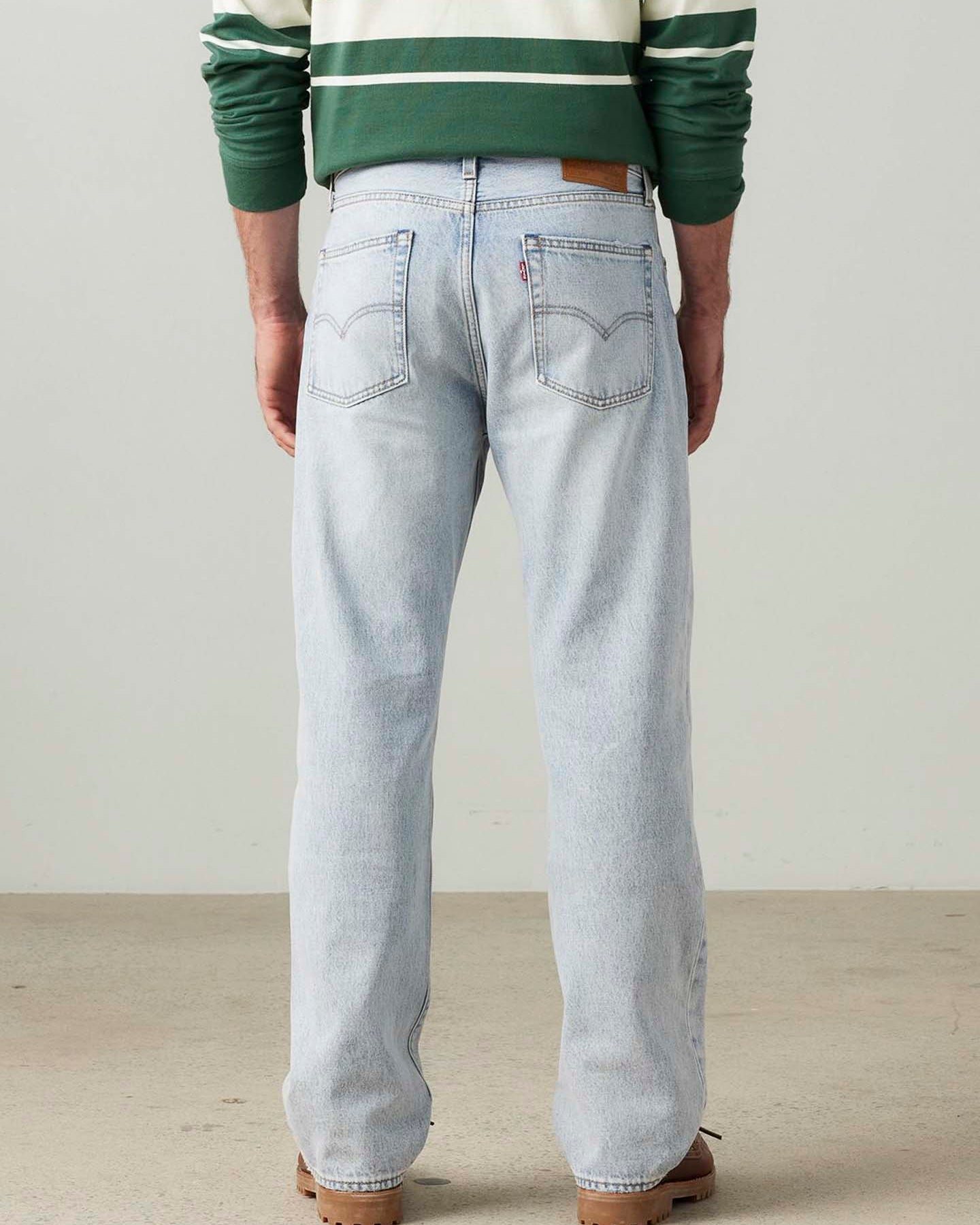 555™ Relaxed Straight Fit Mid Waist Jeans