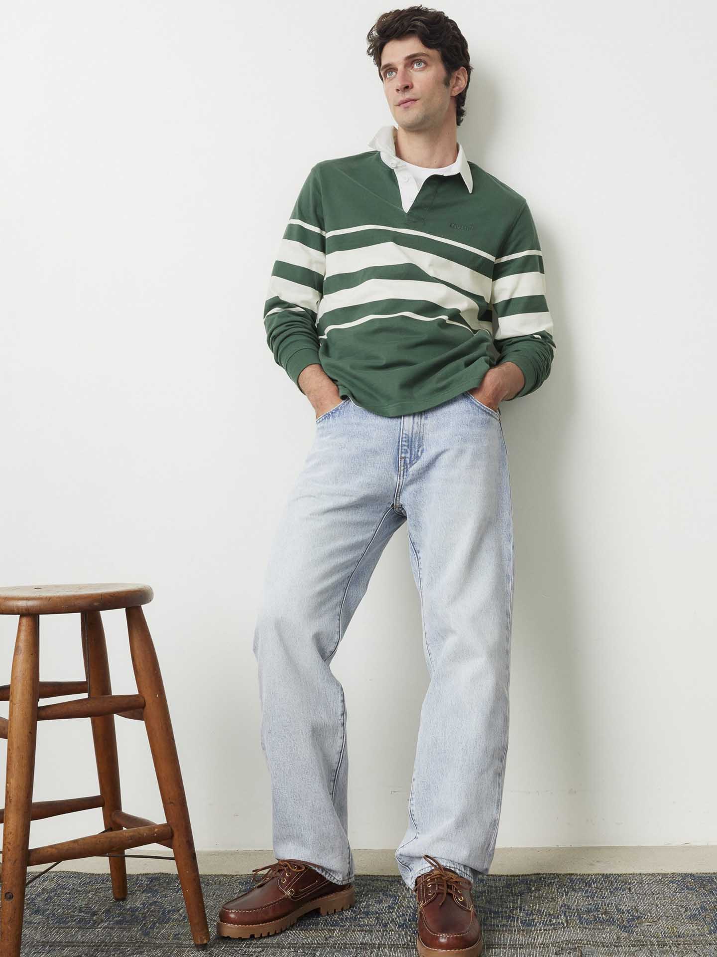 555™ Relaxed Straight Fit Mid Waist Jeans