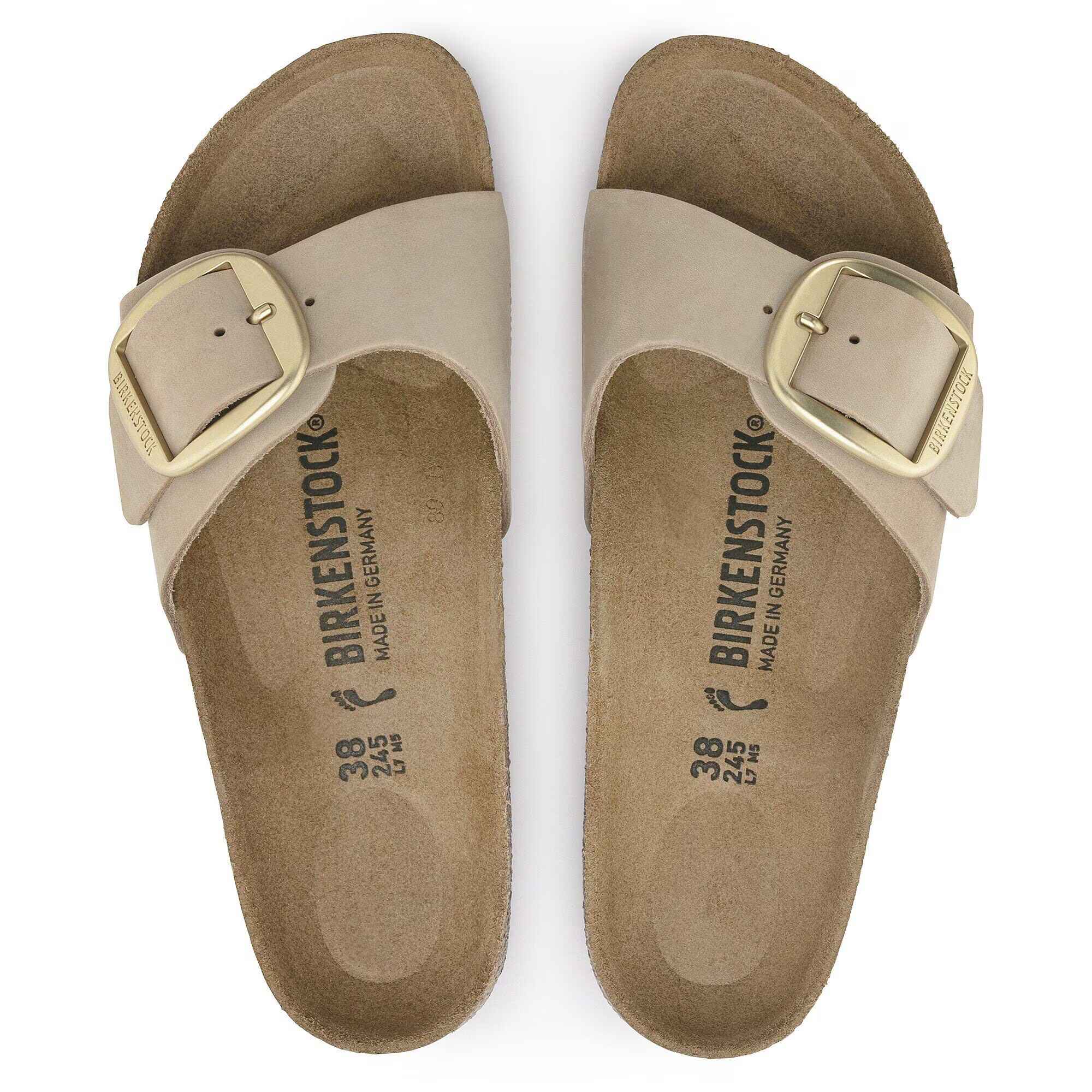 Madrid Big Buckle Naturleder Nubuk