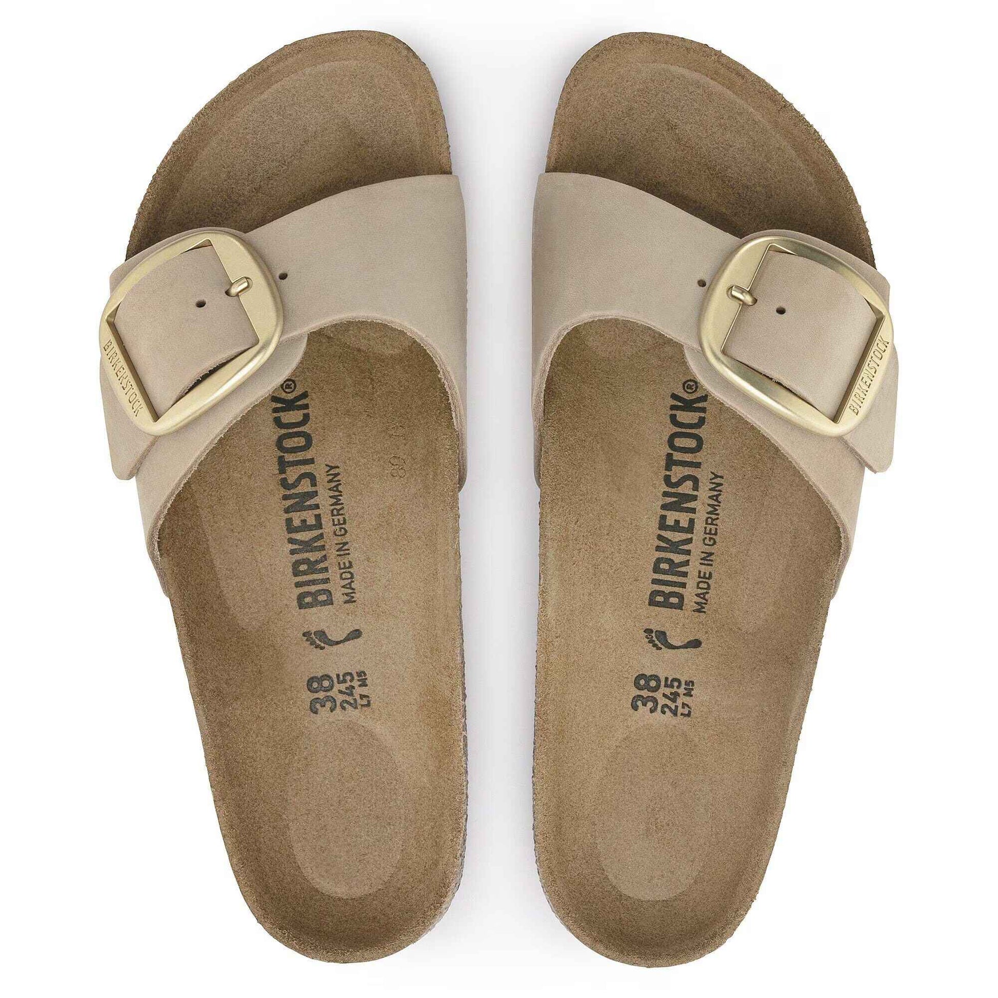 Madrid Big Buckle Naturleder Nubuk