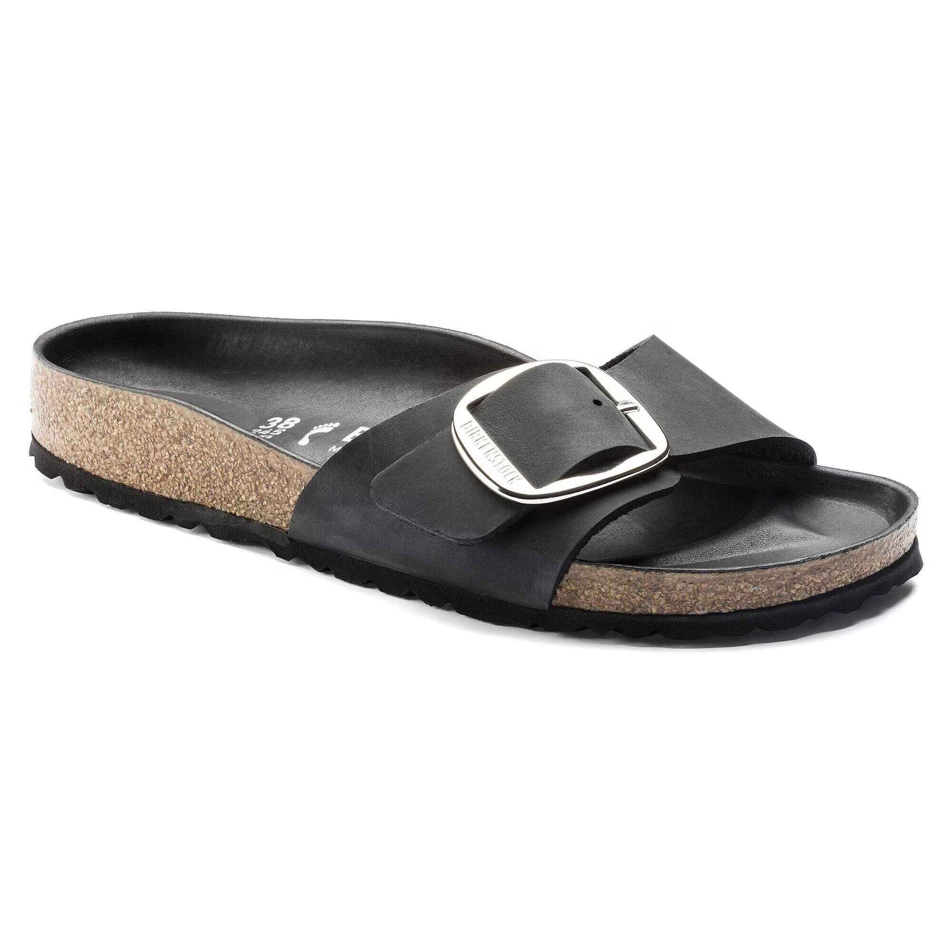 Madrid Big Buckle Naturleder Geölt