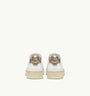SNEAKERS MEDALIST LOW AUS LEDER IN WEISS UND GOLD METALLIC