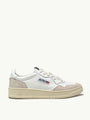 SNEAKERS MEDALIST LOW AUS WEIßEM LEDER UND BEIGEM WILDLEDER