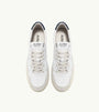 SNEAKERS MEDALIST LOW AUS WEIßEM UND BLAUEM LEDER UND BEIGEM WILDLEDER
