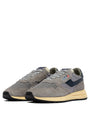 SNEAKERS REELWIND AUS NYLON UND WILDLEDER IN PLUMBEO UND BLUE SPACE