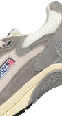 SNEAKERS HYPERWAY AUS MESH UND WILDLEDER IN WEISS UND PLUMBLEO