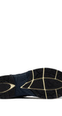 SNEAKERS HYPERWAY AUS MESH UND WILDLEDER IN SPACE BLUE UND SILBER