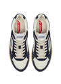 SNEAKERS HYPERWAY AUS MESH UND WILDLEDER IN SPACE BLUE UND SILBER