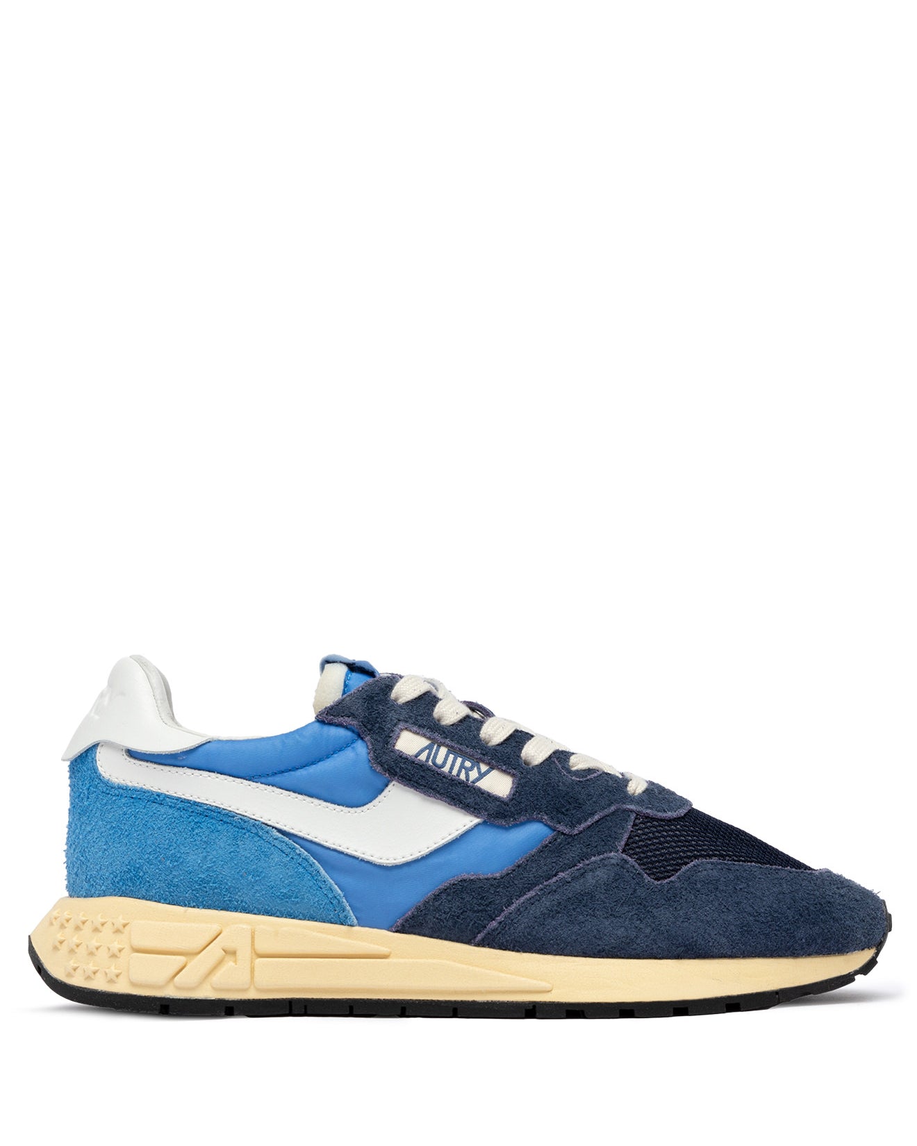 SNEAKERS REELWIND AUS NYLON UND WILDLEDER IN BLUETTE UND DIGITAL BLUE