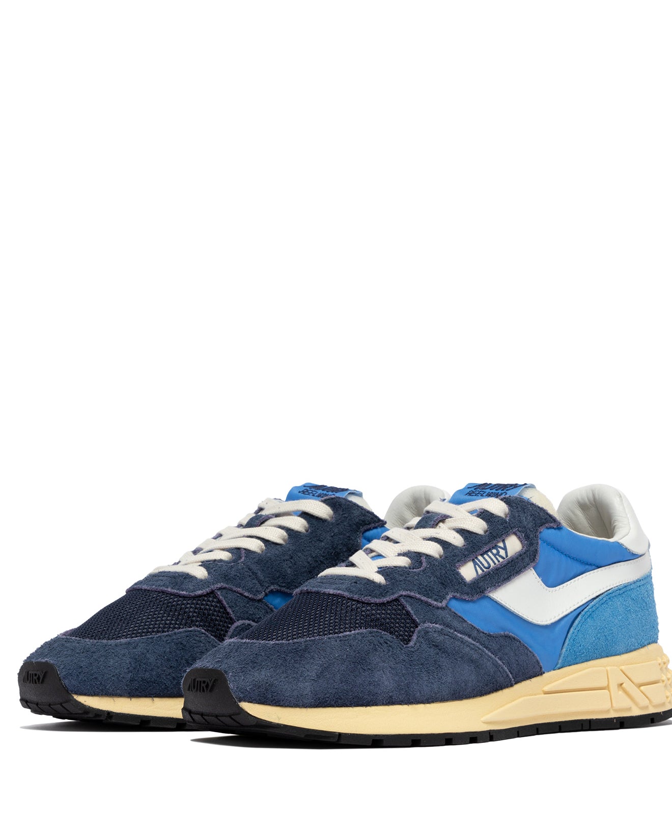 SNEAKERS REELWIND AUS NYLON UND WILDLEDER IN BLUETTE UND DIGITAL BLUE