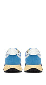 SNEAKERS REELWIND AUS NYLON UND WILDLEDER IN BLUETTE UND DIGITAL BLUE