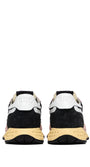 SNEAKERS REELWIND AUS NYLON UND WILDLEDER IN SCHWARZ UND ROSA