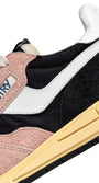 SNEAKERS REELWIND AUS NYLON UND WILDLEDER IN SCHWARZ UND ROSA
