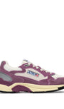 SNEAKERS HYPERWAY AUS MESH UND WILDLEDER IN SAND UND FIRENZE