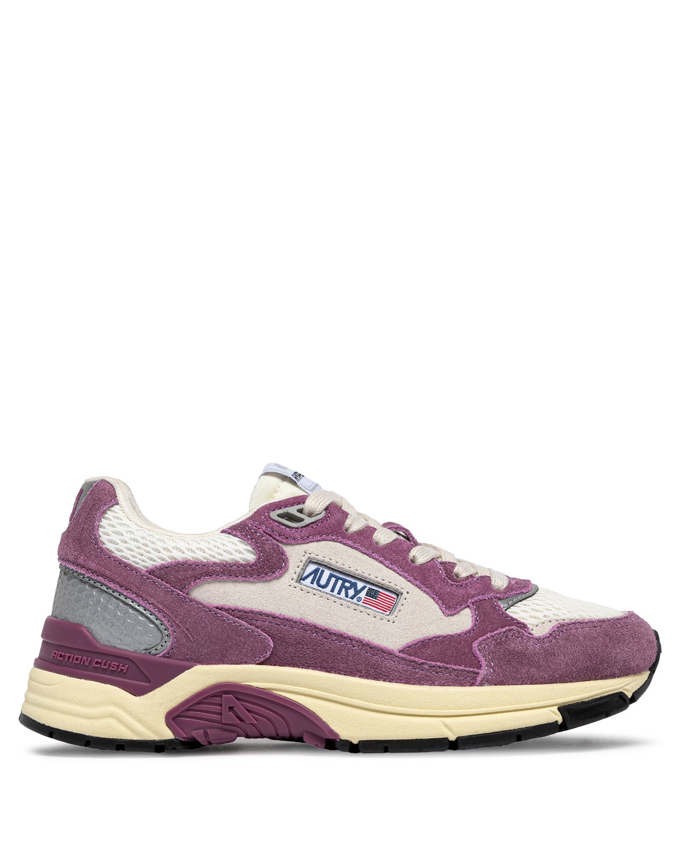 SNEAKERS HYPERWAY AUS MESH UND WILDLEDER IN SAND UND FIRENZE