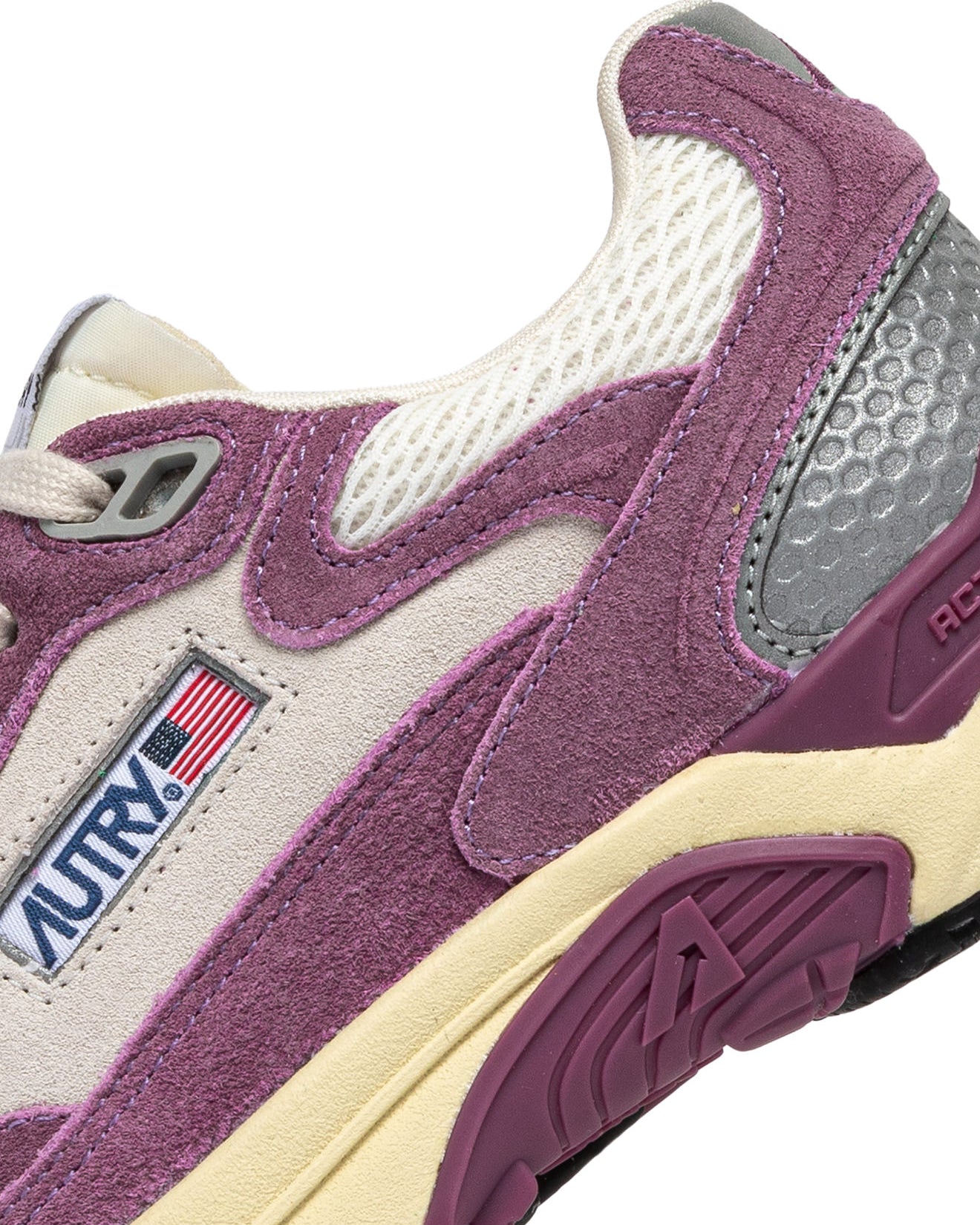 SNEAKERS HYPERWAY AUS MESH UND WILDLEDER IN SAND UND FIRENZE