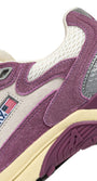 SNEAKERS HYPERWAY AUS MESH UND WILDLEDER IN SAND UND FIRENZE