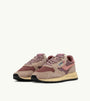SNEAKERS REELWIND LOW AUS NYLON WILDLEDER UND LEDER IN ROUNGE UND CORDOVAN