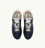 SNEAKERS REELWIND LOW AUS NYLON UND WILDLEDER IN BLUE SPACE UND WEISS