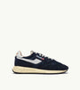 SNEAKERS REELWIND LOW AUS NYLON UND WILDLEDER IN BLUE SPACE UND WEISS