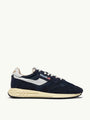 SNEAKERS REELWIND LOW AUS NYLON UND WILDLEDER IN BLUE SPACE UND WEISS