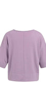 Oversize-T-Shirt aus Feinstrick mit U-Boot-Ausschnitt
