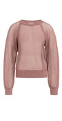 Strickpullover in Netzoptik mit Raglanärmeln