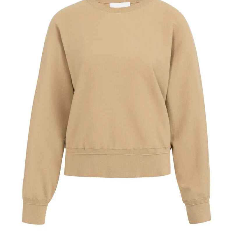 Pullover mit Fledermausärmeln und dezenten Nahtdetails