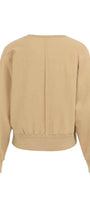 Pullover mit Fledermausärmeln und dezenten Nahtdetails