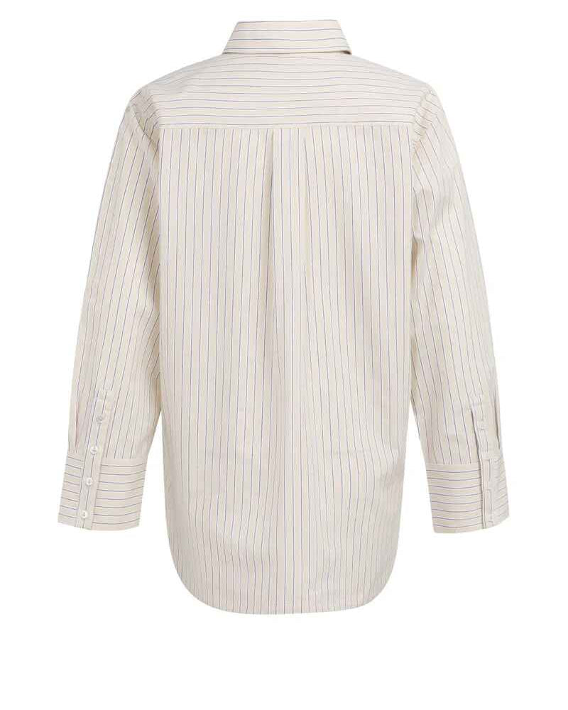 Gestreifte Bluse mit Brusttaschen