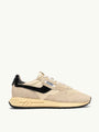 SNEAKERS REELWIND LOW AUS NYLON UND WILDLEDER IN ECRU UND SCHWARZ