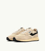 SNEAKERS REELWIND LOW AUS NYLON UND WILDLEDER IN ECRU UND SCHWARZ