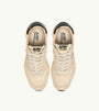 SNEAKERS REELWIND LOW AUS NYLON UND WILDLEDER IN ECRU UND SCHWARZ
