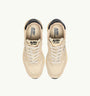 SNEAKERS REELWIND LOW AUS NYLON UND WILDLEDER IN ECRU UND SCHWARZ
