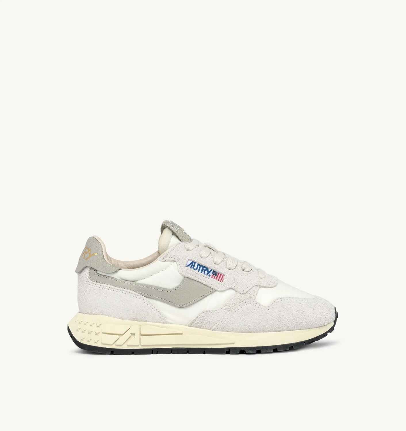SNEAKERS REELWIND LOW AUS NYLON UND WILDLEDER IN WEIß