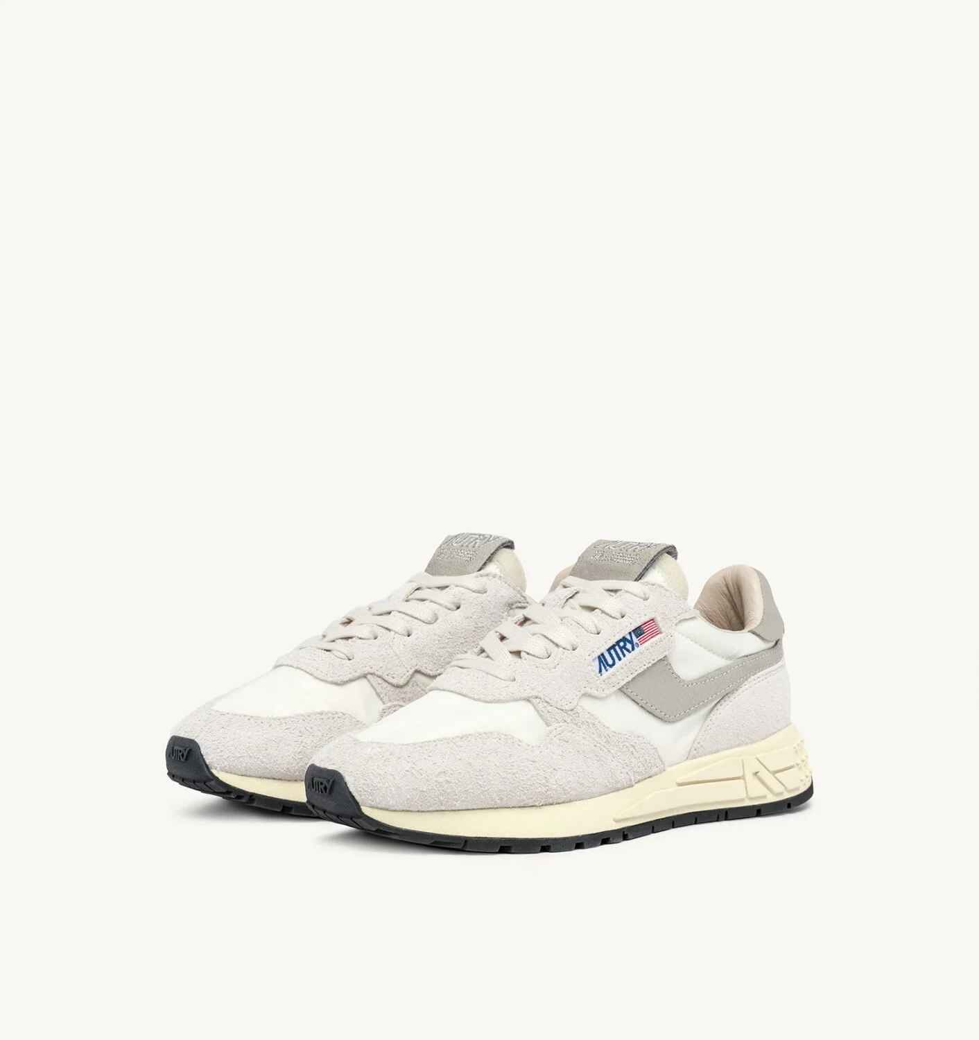SNEAKERS REELWIND LOW AUS NYLON UND WILDLEDER IN WEIß