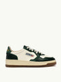 SNEAKERS MEDALIST LOW AUS LEDER IN MARSHMALLOW UND GRÜN