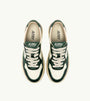 SNEAKERS MEDALIST LOW AUS LEDER IN MARSHMALLOW UND GRÜN