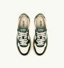 SNEAKERS MEDALIST LOW AUS LEDER IN MARSHMALLOW UND GRÜN