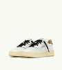 SNEAKERS MEDALIST LOW AUS LEDER IN WEISS UND LEOPARD